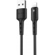 Кабель Hoco X30 Star USB to Lightning 1.2m Black - Фото 1