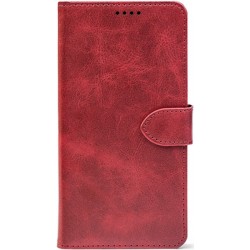 Чехол-книжка Crazy Horse Clasic для Xiaomi Redmi Note 13 Pro 4G/Poco M6 Pro 4G Red Wine (Front)