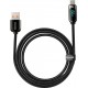 Кабель Baseus Display Fast Charging USB to Type-C 66W 1m Black (CASX020001) - Фото 2