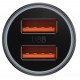 Автомобильное зарядное устройство Baseus Golden Contactor Max Dual FC 2U 60W Dark Gray (CGJM000013) - Фото 2