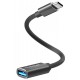 Адаптер Earldom ET-OT85 OTG USB-C to USB Black - Фото 1