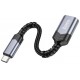 Адаптер Hoco UA24 OTG USB-C to USB Metal Gray - Фото 2
