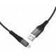 Кабель Hoco X38 Cool USB to Micro 3A 1m Black - Фото 1