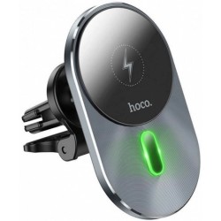 Автомобильный держатель HOCO CA91 Magic magnetic wireless fast charging Gray