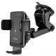 Автомобільний тримач HOCO S35 Smart alignment wireless charging Black - Фото 2
