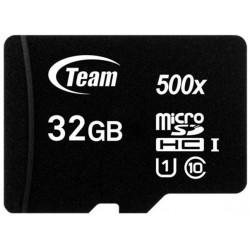 Карта памяти Team microSDHC 32GB UHS-I Class 10 Black + SD-adapter (TUSDH32GCL10U03)