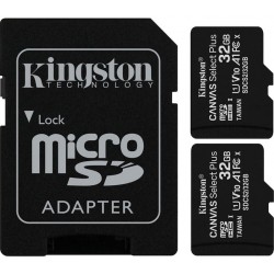Карта пам'яті Kingston microSDHC 2x32GB Canvas Select Plus UHS-I Class 10 + SD-ad (SDCS2/32GB-2P1A)