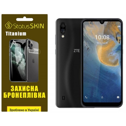 Полиуретановая пленка StatusSKIN Titanium для ZTE Blade A51 Lite Глянцевая