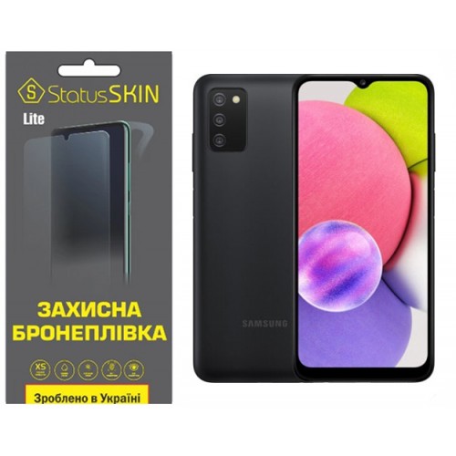 Полиуретановая пленка StatusSKIN Lite для Samsung A03s A037 Глянцевая