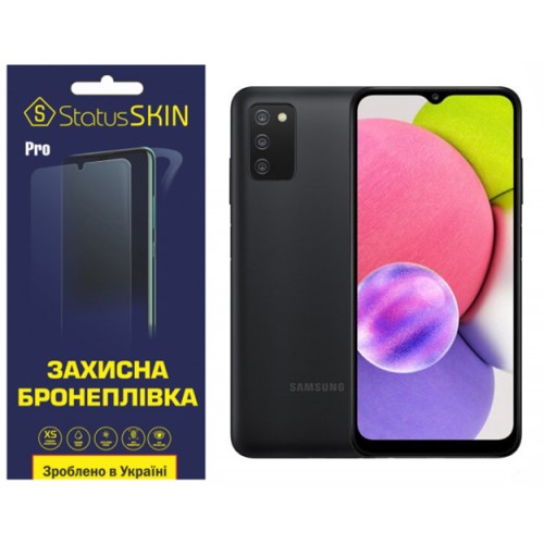 Полиуретановая пленка StatusSKIN Pro для Samsung A03s A037 Матовая