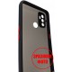 Чехол Bumper Matte для Xiaomi Redmi 9A Black/Red - Фото 2