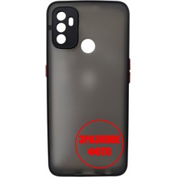 Чехол Bumper Matte для Xiaomi Poco M5 Black/Red
