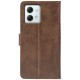 Чехол-книжка Crazy Horse Clasic для Motorola G84 5G Brown (Front) - Фото 2