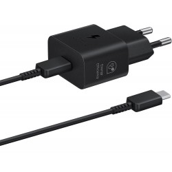 Мережевий зарядний пристрій Samsung 25W Travel Adapter + cable Type-C Black (EP-T2510XBEGEU)