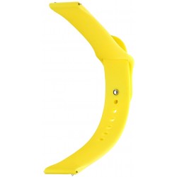 Ремешок Silicone для Samsung Watch Active/Galaxy S4 42mm/Gear S2/Xiaomi Amazfit (20mm) Shiny Yellow