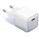 Мережевий зарядний пристрій Usams US-CC186 single USB-C PD3.0 30W 3A White - Фото 2