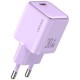 Мережевий зарядний пристрій Usams US-CC186 single USB-C PD3.0 30W 3A Purple