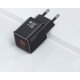 Мережевий зарядний пристрій Usams US-CC189 double USB-A/USB-C QC&PD3.0 30W 3A Black - Фото 2