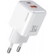 Сетевое зарядное устройство Usams US-CC189 double USB-A/USB-C QC&PD3.0 30W 3A White
