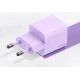 Мережевий зарядний пристрій Usams US-CC189 double USB-A/USB-C QC&PD3.0 30W 3A Purple - Фото 2