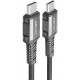 Кабель Acefast C1-09 Type-C to Type-C PD240W 40Gbps USB 4 aluminum alloy 1m Black/Gray - Фото 1