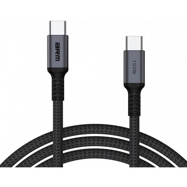 Кабель ArmorStandart Type-C to Type-C PD 100W Aluminum Alloy 1m Black-Grey (ARM69370)