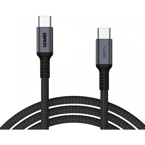 Кабель ArmorStandart Type-C to Type-C PD 100W Aluminum Alloy 1m Black-Grey (ARM69370)