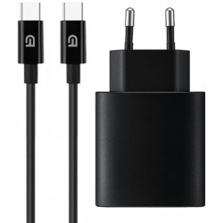 Мережевий зарядний пристрій ArmorStandart ABMHJ83 20W USB-C + cable Type-C to Type-C Black (ARM77723)