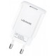 Сетевое зарядное устройство Usams T21 KiT T18 single USB-A 2.1A + cable Micro White - Фото 2