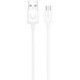 Мережевий зарядний пристрій Usams T21 KiT T18 single USB-A 2.1A + cable Micro White - Фото 3