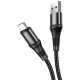 Кабель Hoco X50 Excellent USB to Micro 2.4A 1m Black