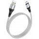 Кабель Hoco X50 Excellent USB to Micro 2.4A 1m Gray - Фото 1