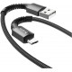 Кабель Hoco X71 Especial USB to Micro 2.4A 1m Black - Фото 2