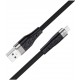 Кабель Hoco X53 Angel USB to Micro 3A 1m Black - Фото 1