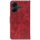 Чехол-книжка Crazy Horse для Xiaomi Redmi 13 4G/Poco M6 4G Red Wine (Front) - Фото 2