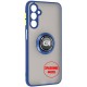 Чохол ArmorStandart Frosted MRing для Xiaomi Redmi Note 13 Pro 4G/Poco M6 Pro 4G Navy Blue - Фото 1