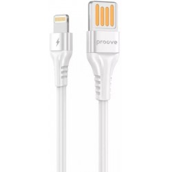 Кабель Proove Double Way Silicone USB to Lightning 2.4A 1m White (CCDS20001102)