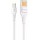 Кабель Proove Double Way Silicone USB to Lightning 2.4A 1m White (CCDS20001102) - Фото 1