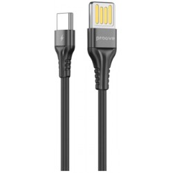 Кабель Proove Double Way Silicone USB to Type-C 2.4A 1m Black (CCDS20001201)