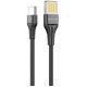 Кабель Proove Double Way Silicone USB to Type-C 2.4A 1m Black (CCDS20001201) - Фото 1