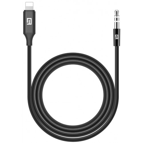Аудио-кабель ArmorStandart Lightning Male to 3.5mm (mini-Jack) Male 1m Black (ARM76889)