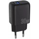 Сетевое зарядное устройство Proove Silicone Power Plus 30W (Type-C + USB) Black (WCSP3011001) - Фото 1