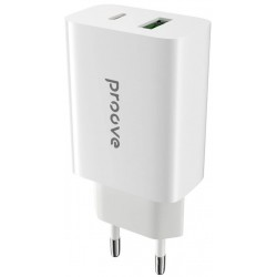 Мережевий зарядний пристрій Proove Rapid 20W Type-C + USB White (WCRP20110002)