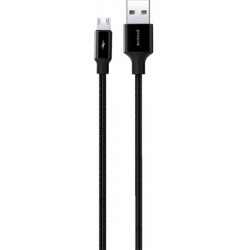 Кабель Proove Light Weft USB to Micro 2.4A 1m Black (CCLW20001101)