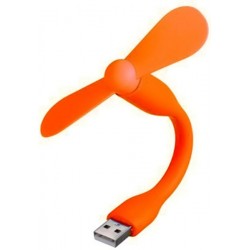 Вентилятор портативный гибкий Mini Fan USB от повербанка/ноутбука Orange