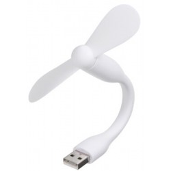 Вентилятор портативний гибкий Mini Fan USB від повербанка/ноутбука White