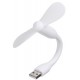 Вентилятор портативний гибкий Mini Fan USB від повербанка/ноутбука White