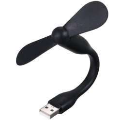 Вентилятор портативний гибкий Mini Fan USB від повербанка/ноутбука Black