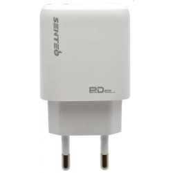 Мережевий зарядний пристрій SENTEO Z-07 2Port USB+USB-C 3A PD/QC3.0 20W White