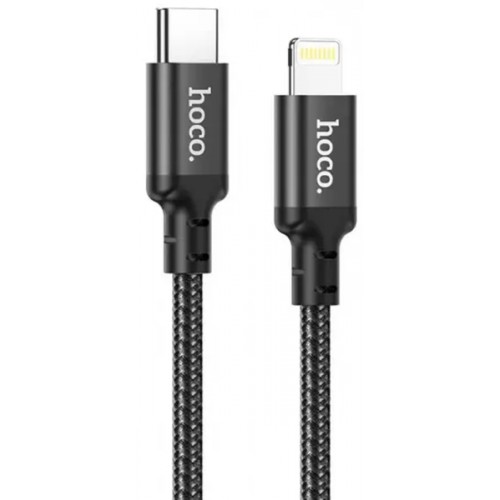 Кабель Hoco X14 Double speed PD Type-C to Lightning 3A 1m Black